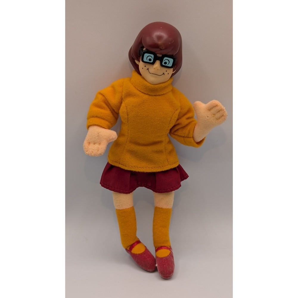 2001 Scooby-Doo Velma 7" Plush Doll Hanna-Barbera Cartoon Network Y2K (No Tag)